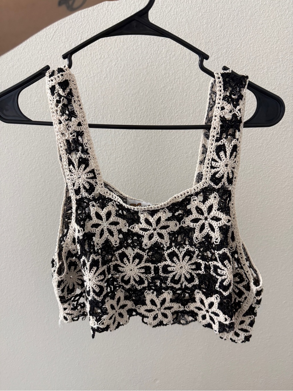 Crochet Floral Crop Top